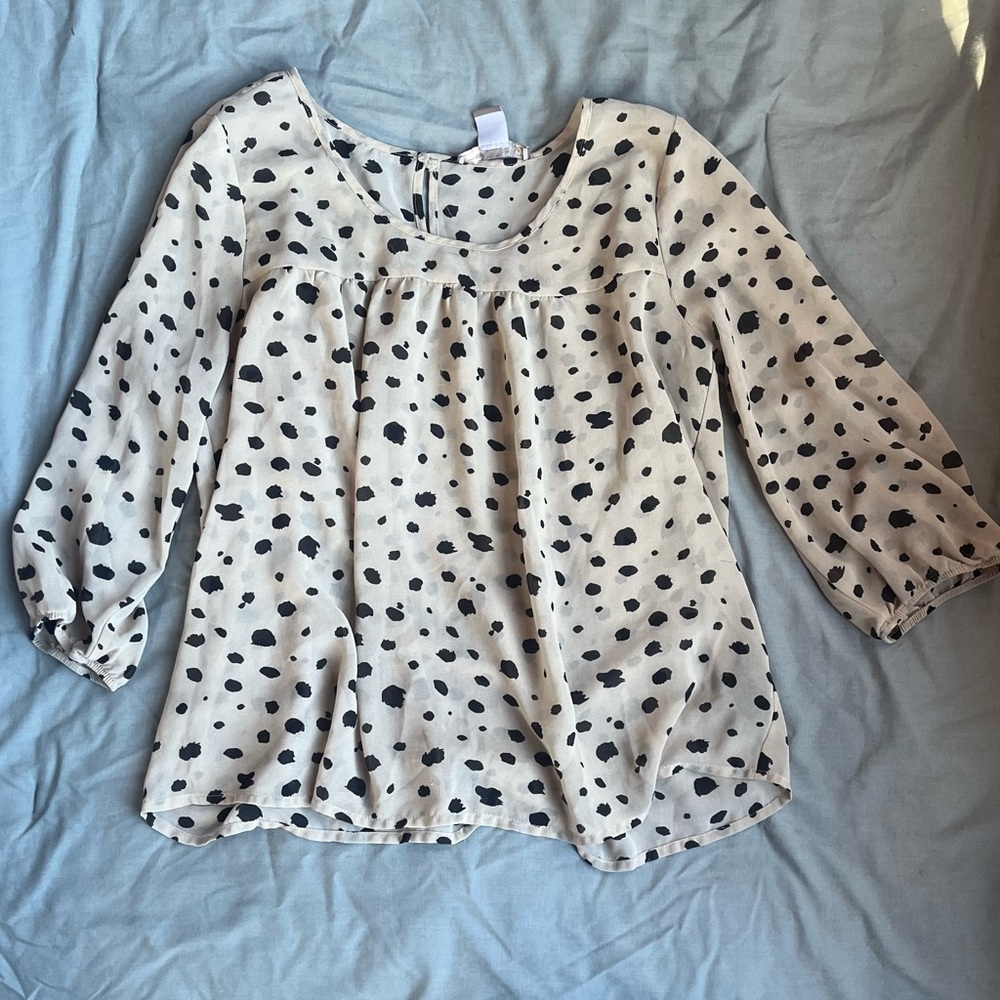 Women's Animal Print Top Medium